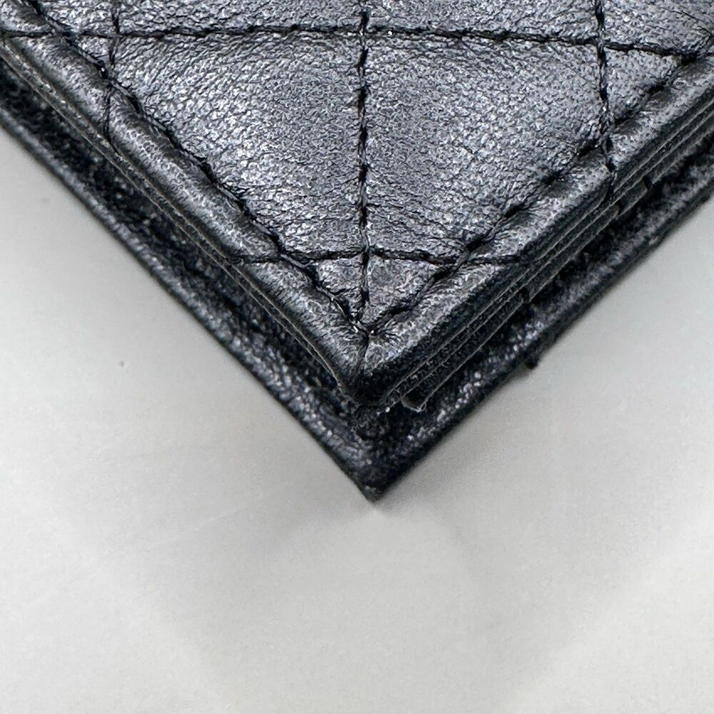 Designer wallet quilted black Etienne Aigner long clutch - Picture 9 of 11